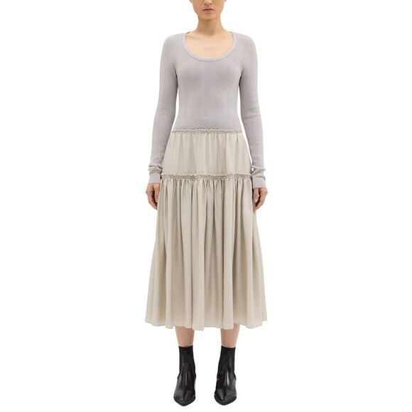 Theory Womens Wool-Blend Top, Grey - Picture 1 of 4